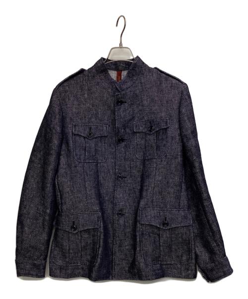 ernesto（エルネスト）ernesto (エルネスト) スタンドカラージャケット TANAMI E ネイビー サイズ:48の古着・服飾アイテム