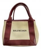 BALENCIAGAバレンシアガ）の古着「キャンバスショルダーバッグ」｜ベージュ×ボルドー