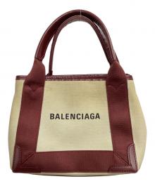 BALENCIAGA（バレンシアガ）の古着「キャンバスショルダーバッグ」｜ベージュ×ボルドー