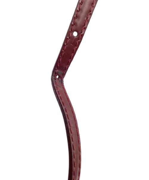 BALENCIAGA（バレンシアガ）BALENCIAGA (バレンシアガ) キャンバスショルダーバッグ ベージュ×ボルドーの古着・服飾アイテム