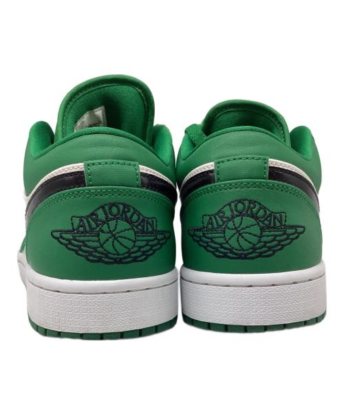NIKE（ナイキ）NIKE (ナイキ) AIR JORDAN 1 LOW ローカットスニーカー ホワイト×グリーン サイズ:27の古着・服飾アイテム