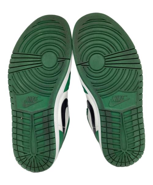 NIKE（ナイキ）NIKE (ナイキ) AIR JORDAN 1 LOW ローカットスニーカー ホワイト×グリーン サイズ:27の古着・服飾アイテム
