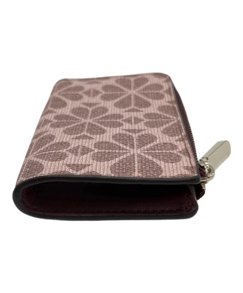Kate Spade（ケイトスペード）Kate Spade (ケイトスペード) スペード フラワー コーテッド キャンバス キー ポーチ ピンクの古着・服飾アイテム