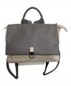 ear PAPILLONNERイアパピヨネ）の古着「樹脂×メタルパーツリュック」｜グレー×ベージュ