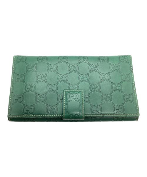 GUCCI（グッチ）GUCCI (グッチ) 長財布 グリーンの古着・服飾アイテム