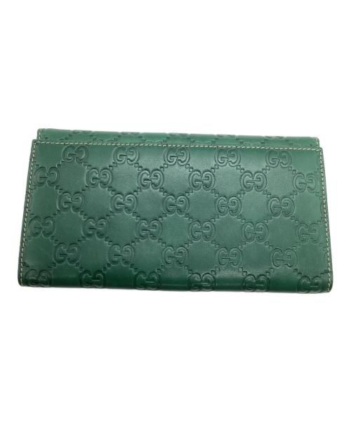 GUCCI（グッチ）GUCCI (グッチ) 長財布 グリーンの古着・服飾アイテム