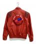 Real Leather (リアルレザー) レザージャケット レッド サイズ:L：12000円