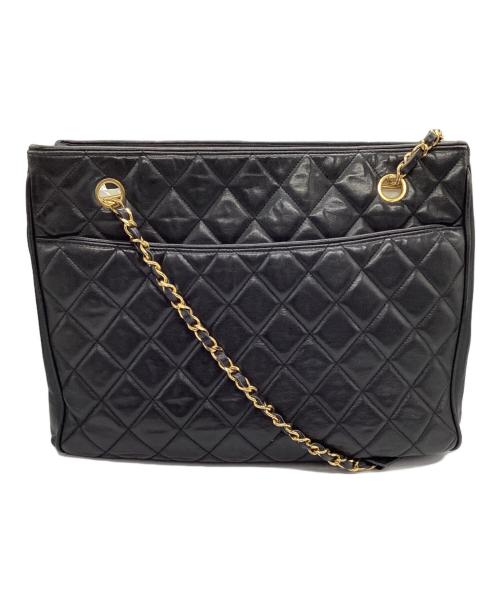 CHANEL（シャネル）CHANEL (シャネル) チェーンショルダーバッグ ブラックの古着・服飾アイテム