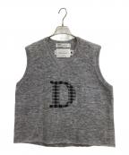 DAIRIKUダイリク）の古着「ニットベスト」｜グレー