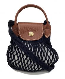 LONGCHAMP×FILT（ロンシャン×フィルト）の古着「ポーチ」｜ブラック×ブラウン
