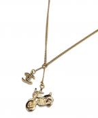 CHANELシャネル）の古着「バイクモチーフネックレス」｜ゴールド