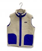 Patagoniaパタゴニア）の古着「フリースベスト」｜アイボリー×ブルー