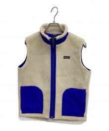 Patagonia（パタゴニア）の古着「フリースベスト」｜アイボリー×ブルー