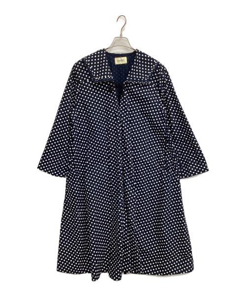 BEAMS BOY（ビームスボーイ）BEAMS BOY (ビームスボーイ) 長袖ワンピース ホワイト×ネイビー サイズ:表記なしの古着・服飾アイテム