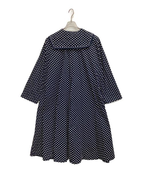 BEAMS BOY（ビームスボーイ）BEAMS BOY (ビームスボーイ) 長袖ワンピース ホワイト×ネイビー サイズ:表記なしの古着・服飾アイテム