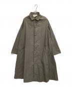 Veritecoeurヴェリテクール）の古着「コンパクトコットンタイプライターコート」｜チャコールグレー