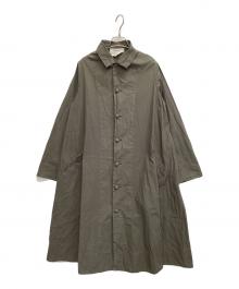 Veritecoeur（ヴェリテクール）の古着「コンパクトコットンタイプライターコート」｜チャコールグレー