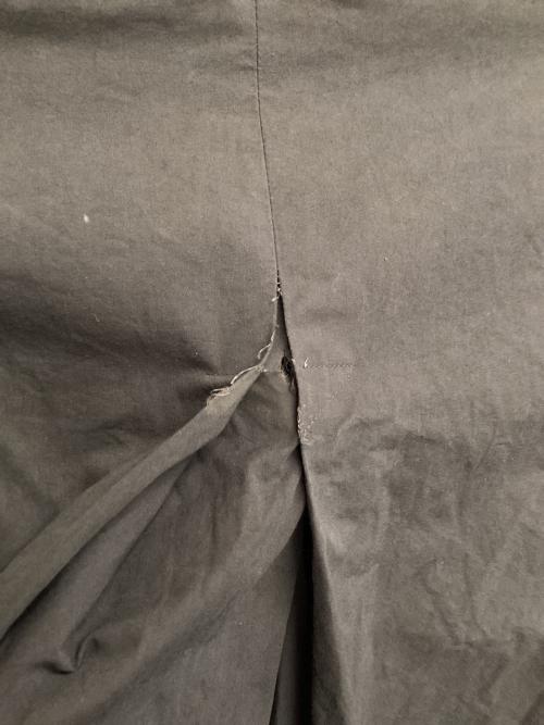 Veritecoeur（ヴェリテクール）Veritecoeur (ヴェリテクール) コンパクトコットンタイプライターコート チャコールグレー サイズ:Freeの古着・服飾アイテム