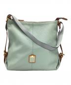 HerScheduleハースケジュール）の古着「2WAYバッグ」｜ブルー×ブラウン