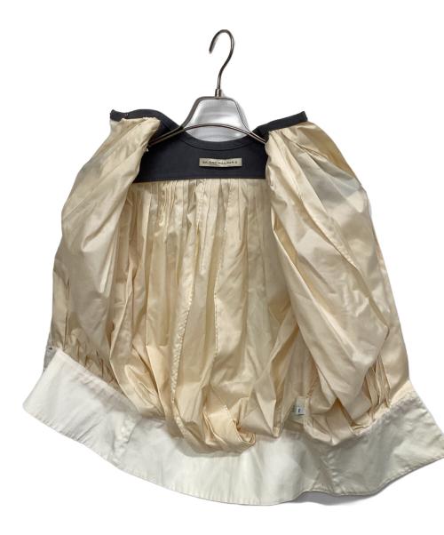 BALENCIAGA（バレンシアガ）BALENCIAGA (バレンシアガ) 半袖ブラウス ベージュ×グレー サイズ:34の古着・服飾アイテム