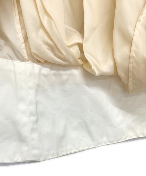 BALENCIAGA（バレンシアガ）BALENCIAGA (バレンシアガ) 半袖ブラウス ベージュ×グレー サイズ:34の古着・服飾アイテム