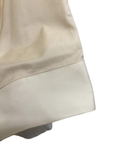BALENCIAGA（バレンシアガ）BALENCIAGA (バレンシアガ) 半袖ブラウス ベージュ×グレー サイズ:34の古着・服飾アイテム
