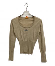 Vivienne Westwood RED LABEL（ヴィヴィアンウエストウッドレッドレーベル）の古着「薄手ニット」｜ベージュ