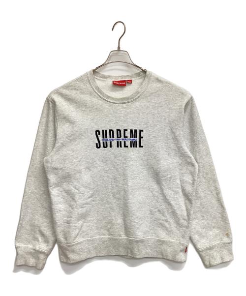 SUPREME（シュプリーム）Supreme (シュプリーム) クルーネックスウェット グレー サイズ:Ｌの古着・服飾アイテム