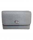 COACHコーチ）の古着「3つ折り財布」｜スカイブルー