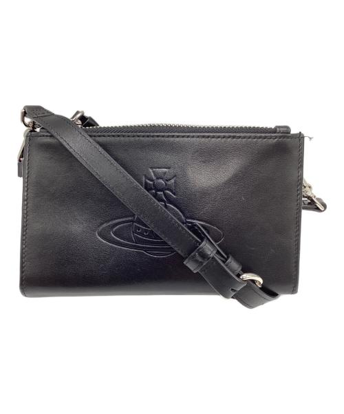 Vivienne Westwood（ヴィヴィアンウエストウッド）Vivienne Westwood (ヴィヴィアンウエストウッド) ショルダーウォレット ブラックの古着・服飾アイテム