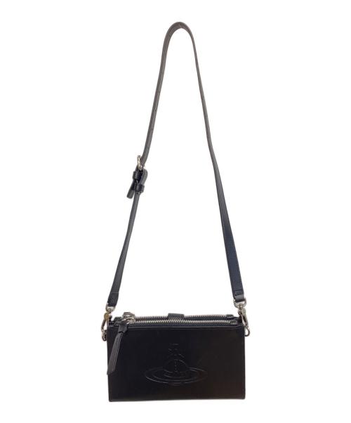 Vivienne Westwood（ヴィヴィアンウエストウッド）Vivienne Westwood (ヴィヴィアンウエストウッド) ショルダーウォレット ブラックの古着・服飾アイテム