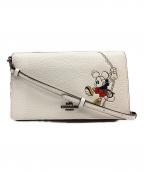 COACH×DISNEYコーチ×ディズニー）の古着「ショルダーバッグ」｜アイボリー