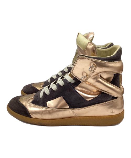 Maison Margiela（メゾンマルジェラ）Maison Margiela (メゾンマルジェラ) ハイカットスニーカー ブラウン サイズ:44の古着・服飾アイテム