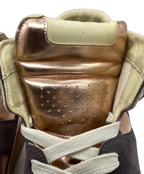 Maison Margiela（メゾンマルジェラ）Maison Margiela (メゾンマルジェラ) ハイカットスニーカー ブラウン サイズ:44の古着・服飾アイテム