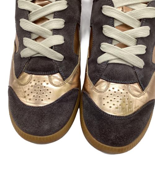 Maison Margiela（メゾンマルジェラ）Maison Margiela (メゾンマルジェラ) ハイカットスニーカー ブラウン サイズ:44の古着・服飾アイテム