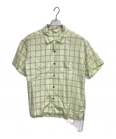 中古・古着通販】ANCELLM (アンセルム) RAYON CHECK OPEN COLLAR SS