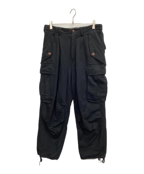 KOHKI（コッキ）KOHKI (コッキ) スウェットカーゴパンツ ブラック サイズ:2の古着・服飾アイテム
