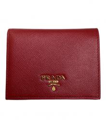 PRADA（プラダ）の古着「2つ折り財布」｜レッド