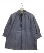 H(アッシュ)アッシュ）の古着「長袖シャツ」｜ブルー