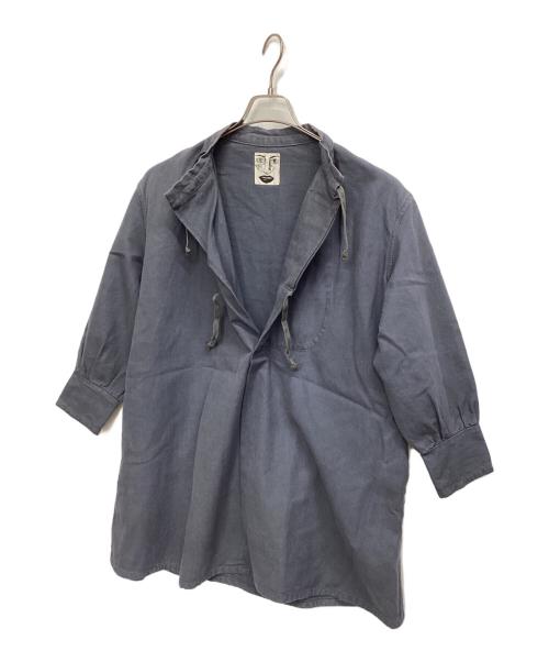 H(アッシュ)（アッシュ）H(アッシュ) (アッシュ) 長袖シャツ ブルー サイズ:記載なしの古着・服飾アイテム