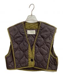 TODAYFUL（トゥデイフル）の古着「キルティングショートベスト」｜ブラウン