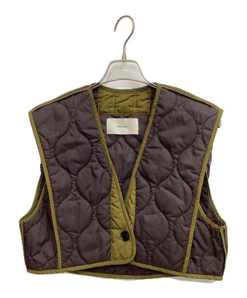 TODAYFUL（トゥデイフル）TODAYFUL (トゥデイフル) キルティングショートベスト ブラウン サイズ:Ｆの古着・服飾アイテム