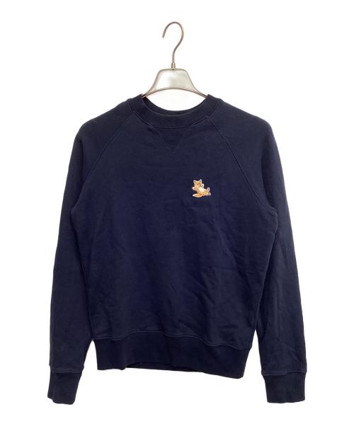 maison kitsune（メゾンキツネ）MAISON KITSUNE (メゾンキツネ) スウェット ネイビー サイズ:XXSの古着・服飾アイテム