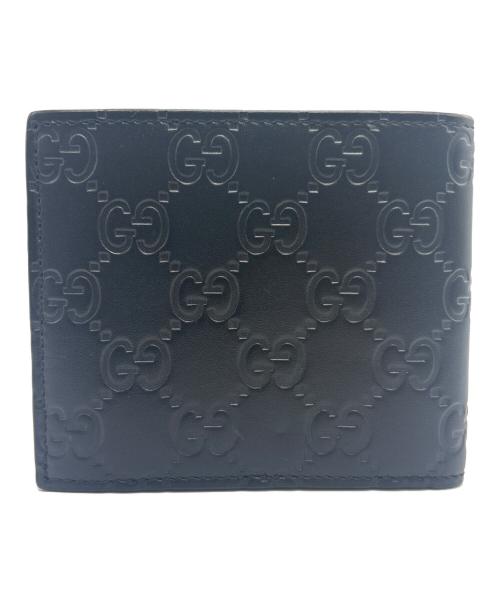 GUCCI（グッチ）GUCCI (グッチ) SIGNATURE WALLET ブラックの古着・服飾アイテム