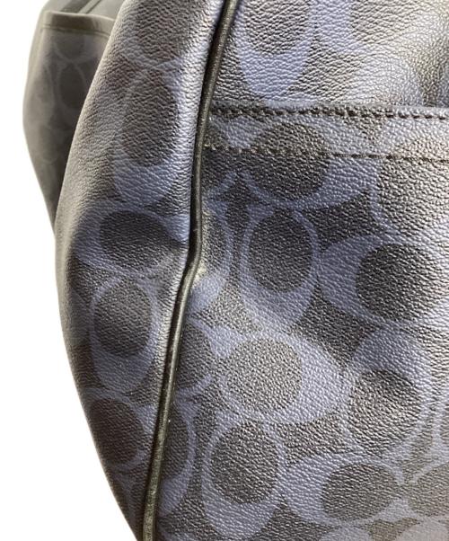 COACH（コーチ）COACH (コーチ) ボストンバッグ ネイビー×ブラックの古着・服飾アイテム