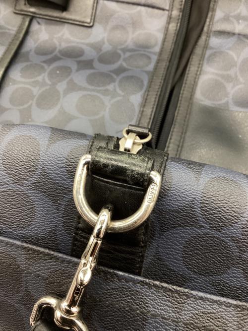 COACH（コーチ）COACH (コーチ) ボストンバッグ ネイビー×ブラックの古着・服飾アイテム
