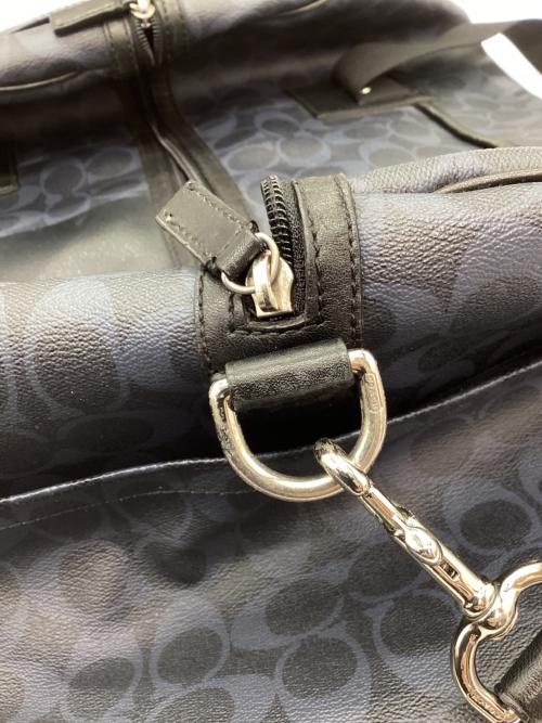 COACH（コーチ）COACH (コーチ) ボストンバッグ ネイビー×ブラックの古着・服飾アイテム