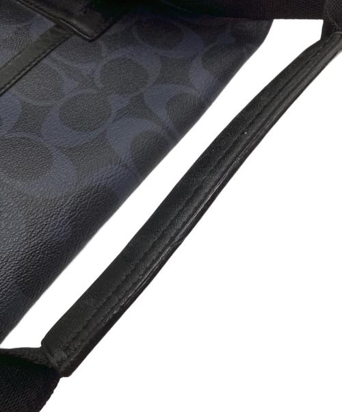 COACH（コーチ）COACH (コーチ) ボストンバッグ ネイビー×ブラックの古着・服飾アイテム