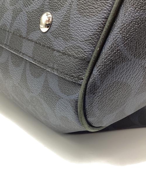 COACH（コーチ）COACH (コーチ) ボストンバッグ ネイビー×ブラックの古着・服飾アイテム