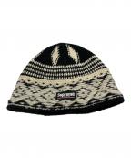 SUPREMEシュプリーム）の古着「Diamond Beanie」｜ブラック×ホワイト